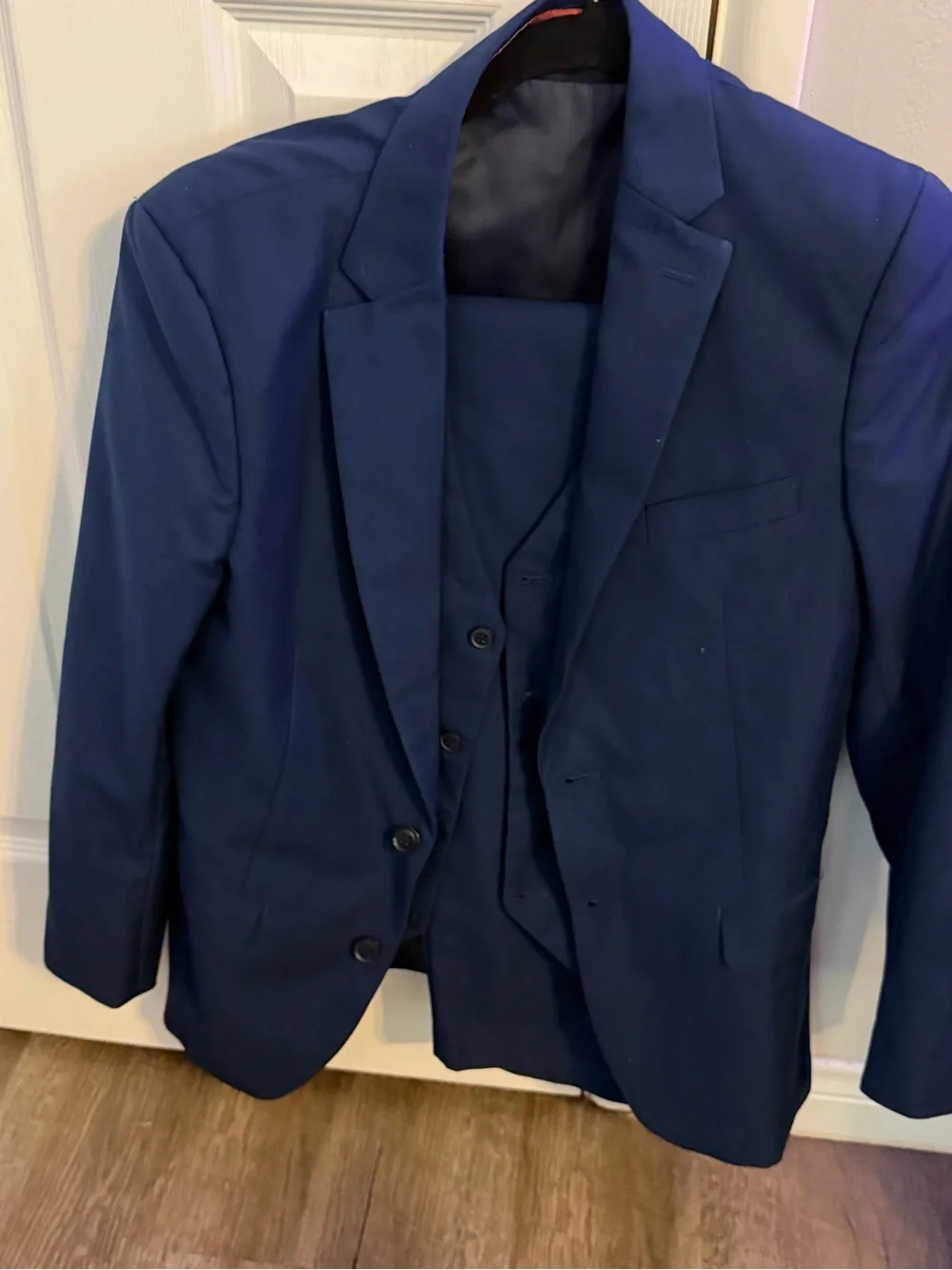 Boys size 16 Navy Blue Two-Piece Suit Jacket